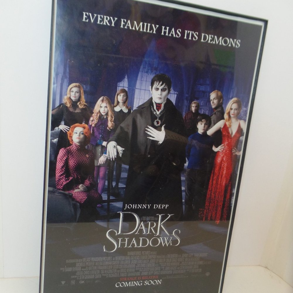 Tim Burton's "Dark Shadows" Starring Johnny Depp Movie Poster 17" L X 11" W